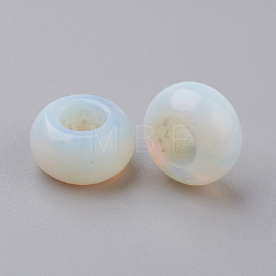 Synthetic Opalite European Beads G-G740-12x6mm-20-1