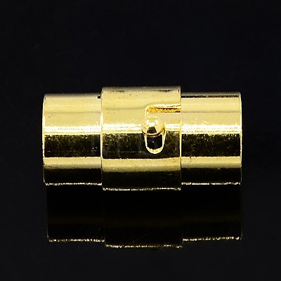 Brass Locking Tube Magnetic Clasps KK-Q089-M-1