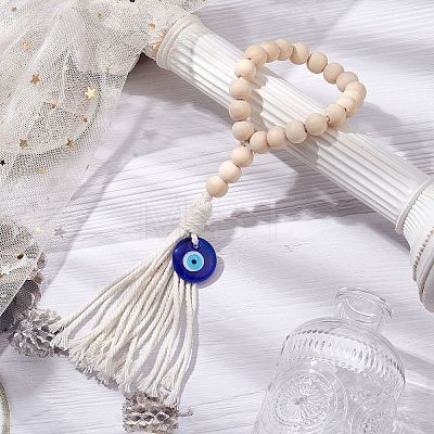 Handmade Lampwork Turkish Blue Evil Eye Pendant Decorations WD-CJ5615-1