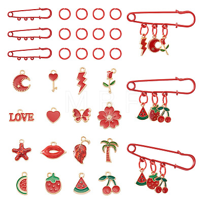 DIY Brooch Making Kits DIY-TA0014-88-1