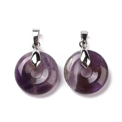 Natural Amethyst Pendants G-E059-01P-02-1