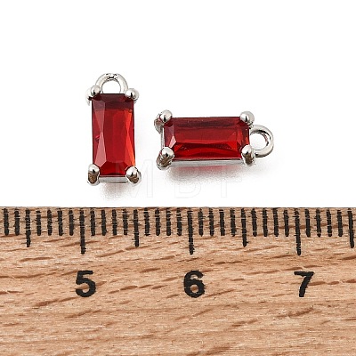 Brass Glass Pendants KK-Z156-02P-04-1