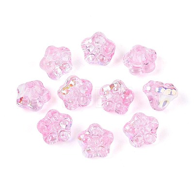 Electroplate Glass Beads Strands EGLA-T021-22E-1