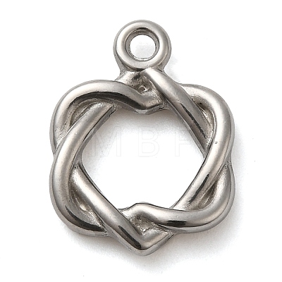 304 Stainless Steel Pendants STAS-M070-03P-1