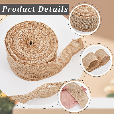 Linen Ribbon DIY-WH0530-67A-1