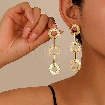 Iron Dangle Stud Earrings WGF3190-01-1