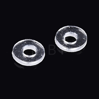 200Pcs Transparent PVC Insulating Gaskets PVC-T006-2.5mm-01-1