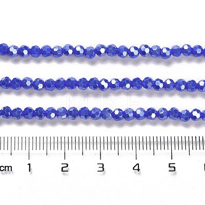 Electroplate Opaque Glass Beads Strands EGLA-A035-P3mm-A07-1