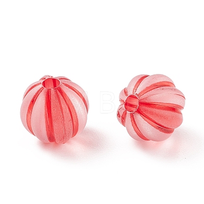 Frosted Transparent Acrylic Beads X-FACR-E001-01-1