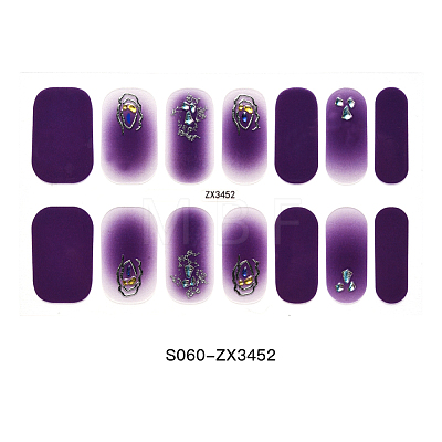 Full Cover Nombre Nail Stickers MRMJ-S060-ZX3452-1