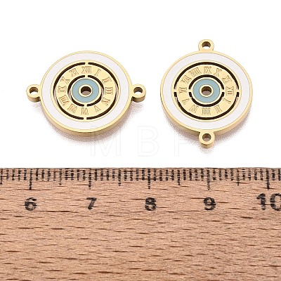 304 Stainless Steel Enamel Connector Charms STAS-Q111-11G-1