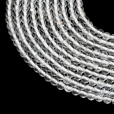 Natural White Topaz Beads Strands G-P627-3mm-02-1