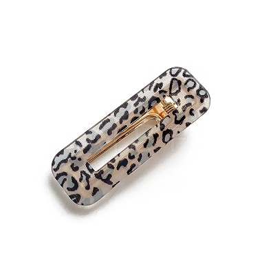 Acrylic Leopard Alligator Hair Clips PW-WGF1A90-10-1