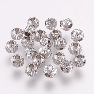 Brass Spacer Beads LS-KK-G312-01P-6mm-P-1