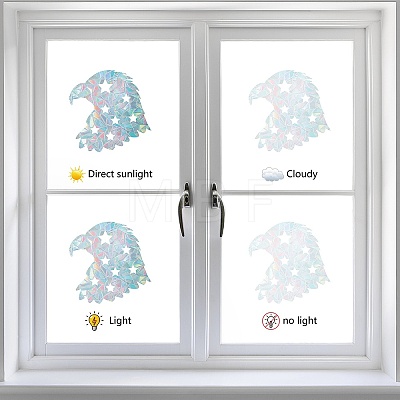 Gorgecraft Waterproof PVC Colored Laser Stained Window Film Adhesive Stickers DIY-WH0256-037-1