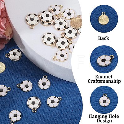 64Pcs 2 Styles Alloy & Enamel Pendants ENAM-PH0003-39-1