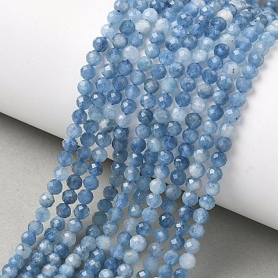 Natural Devil Blue Aquamarine Beads Strands LS-G-P629-A03-03-1