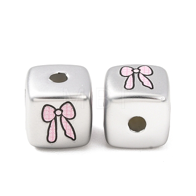 Plating Printed Acrylic Beads AC-CBA655C-13-1