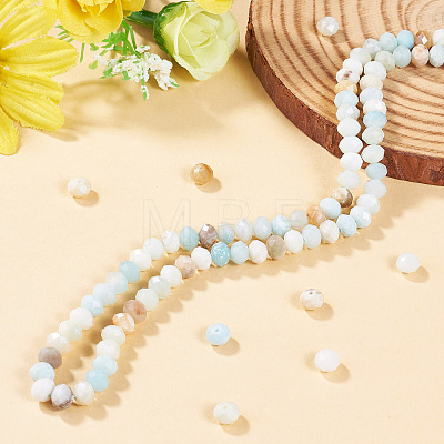 1 Strand Natural Flower Amazonite Beads Strands G-TA0003-26B-1
