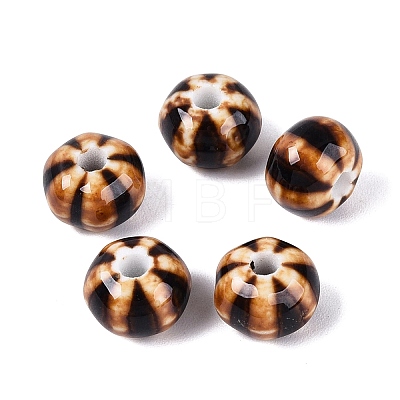 Vintage Handmade Porcelain Beads PORC-Q006-07E-1