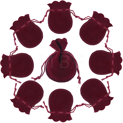 20Pcs Gourd Velvet Drawstring Bags TP-BBC0001-07A-05-1