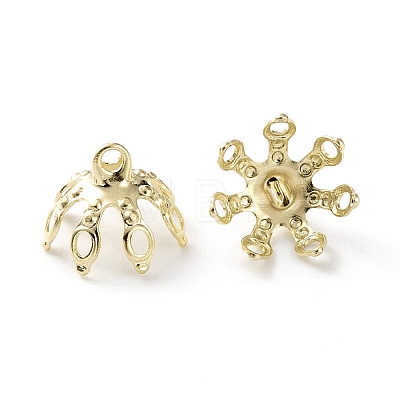 Brass Bead Cap Pendant Bails X-KK-H739-19G-1