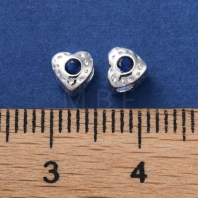 Valentine's Day Brass Micro Pave Cubic Zirconia Beads KK-P256-10S-02-1