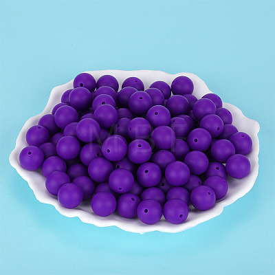 Round Silicone Focal Beads SI-JX0046A-06-1