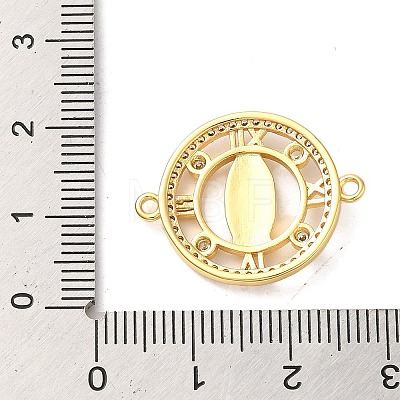Religion Brass Pave Clear Cubic Zirconia Connector Charms FIND-Z041-13A-1