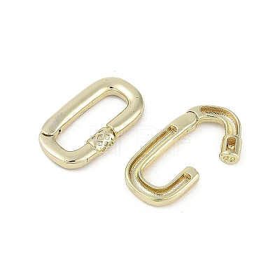 Brass Spring Gate Rings KK-Z078-01G-1