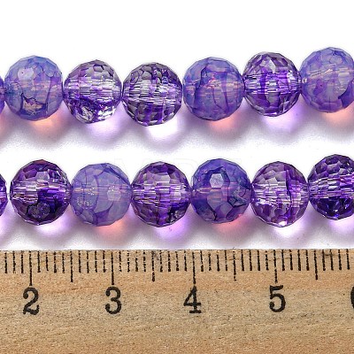 Baking Painted Glass Bead Strands GLAA-G116-02B-1