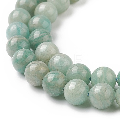 Natural Amazonite Beads Strands G-K068-03-8mm-01-1