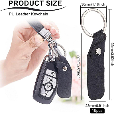 PU Leather Keychain KEYC-BC0001-12-1