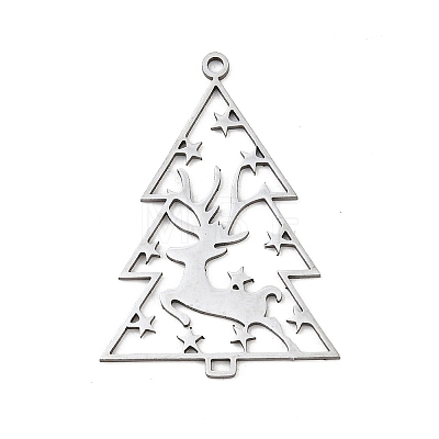 Christmas 201 Stainless Steel Pendants STAS-C156-01O-P-1