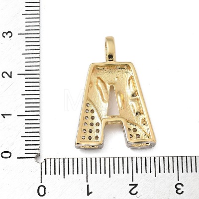 Brass Micro Pave Cubic Zirconia Pendants KK-B126-02G-A-1