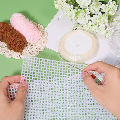 Plastic Mesh Canvas Sheets DIY-WH0581-54-1