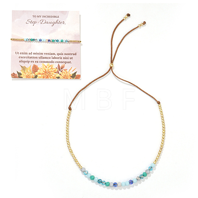 Bohemian Style Brass Beads Slider Breacelets for Women TO7847-2-1