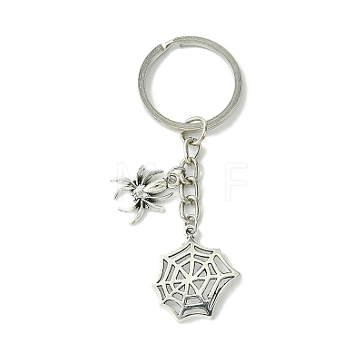Tibetan Style Alloy Pendants Keychain KEYC-JKC00831-S-1