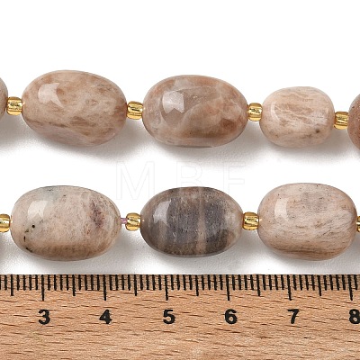 Natural Sunstone Beads Strands G-G453-D01-01-1