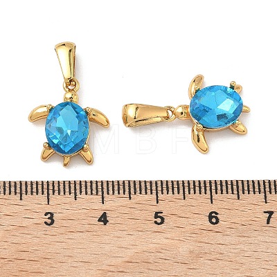304 Stainless Steel & Glass Pendants X-STAS-L309-20B-G-1