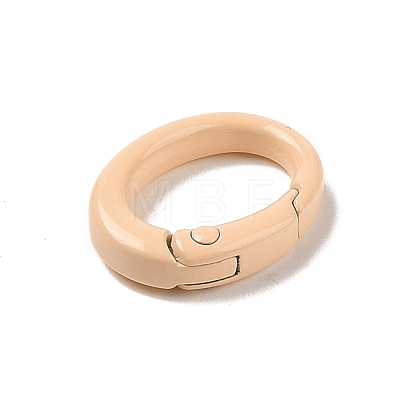 Spray Painted Alloy Spring Gate Rings AJEW-C035-01E-1