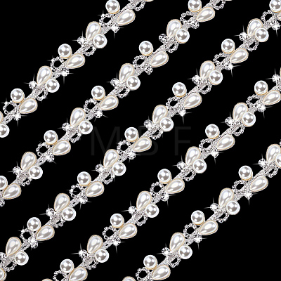 1 Yard Teardrop Iron Rhinestone Strass Chains CH-PH0001-18-1