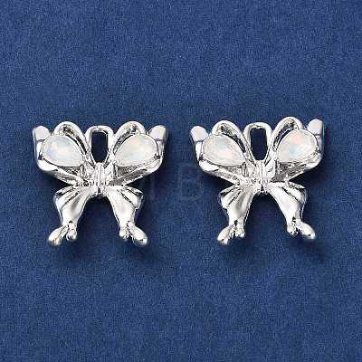 Rack Plating Alloy Rhinestones Pendants PALLOY-D028-02B-S-RS-1