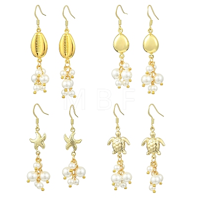 304 Stainless Steel Pendant Dangle Earrings EJEW-JE07232-1
