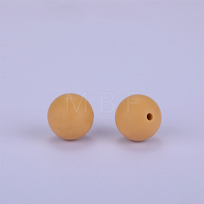 Round Silicone Focal Beads SI-JX0046A-115-1