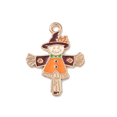 Thanksgiving Day Alloy Enamel Pendants ENAM-I077-01KCG-05-1