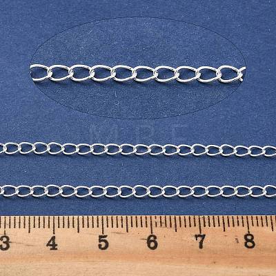 Brass Curb Chains KK-P304-02A-S-1