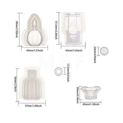 Perfume Bottle Silicone Molds DIY-SC0008-99-1