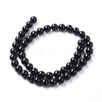 Natural Agate Beads Strands G-I261-B02-8mm-1