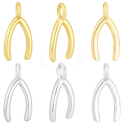 20Pcs 2 Colors Brass Pendants KK-BBC0027-81-1